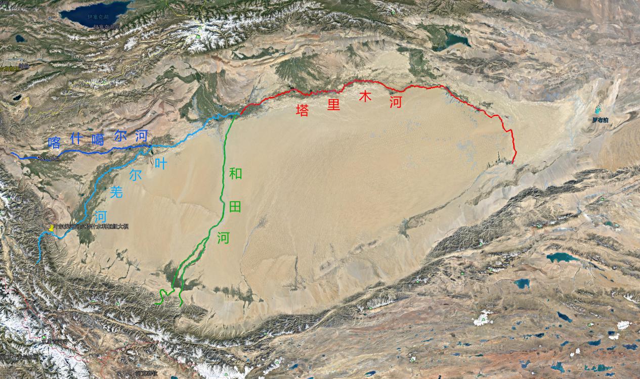 新疆水系-标注